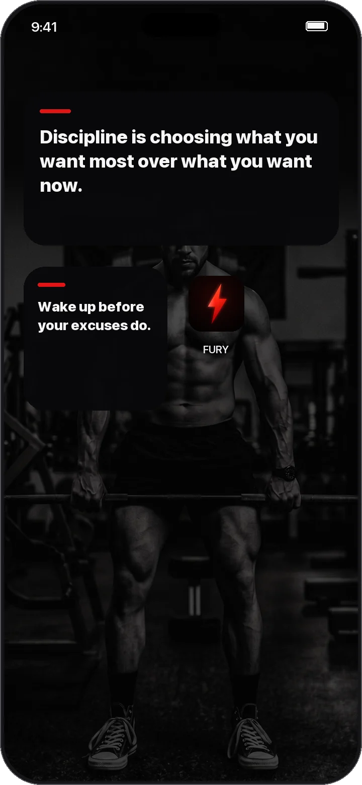 FURY app screen